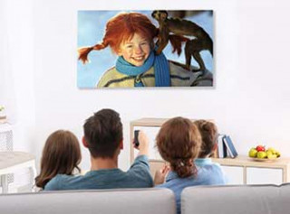 Euroscreen Frame Vision Edgeless Flexwhite hos Hifi-Punkten.se