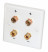 Dynavox Speaker-Wallplate Stereo White