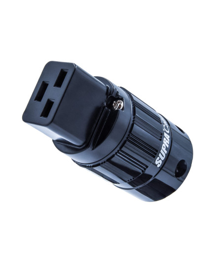 MAINS PLUG C-19 RH-IEC BLACK